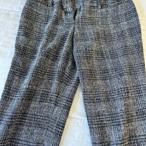 Stylish Black and Gray Plaid Pants